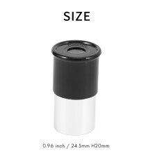 2x Astronomy Telescope 0.965 Inch H20mm/H12.5mm Eyepiece Lens Fully Multi-Coated Optical Glass