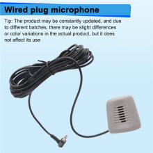 Car Audio Microphone 3.5mm Plug Mic Stereo Wired External Microphone for 1 Series F20 3XF30 F35 5X