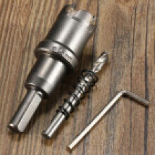 (25mm)Broca con punta de acero de carburo de aleación Herramienta de sierra de agujero de cortador de madera de metal 1545 mm