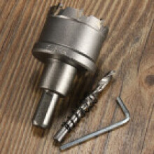 (45mm)Broca con punta de acero de carburo de aleación Herramienta de sierra de agujero de cortador de madera de metal 1545 mm