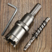 (24mm)Broca con punta de acero de carburo de aleación Herramienta de sierra de agujero de cortador de madera de metal 1545 mm