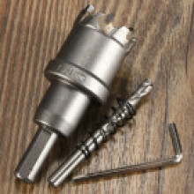 (30mm)Broca con punta de acero de carburo de aleación Herramienta de sierra de agujero de cortador de madera de metal 1545 mm