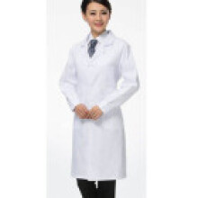 (Female,XL)Abrigo de laboratorio blanco médico unisex médico abrigos chaquetas enfermería hombres mujeres largo