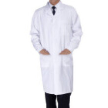 (Male,M)Abrigo de laboratorio blanco médico unisex médico abrigos chaquetas enfermería hombres mujeres largo