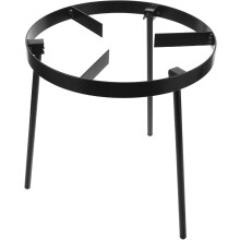 Trépied de cuisine pour feu de camp en fonte, support de trépied portable pour foyer, noir 25 cm