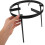 Campfire Cooking Tripod Cast Iron Portable Fire Pit Tripod Stand Black 9.8In 4