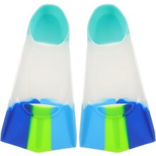 Palmes de natation courtes en silicone, 2 paires, taille XS (30-32), colorées, pour l'entraînement.