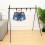 Outdoor Camping Tripod Rack Large Black, Portable Multi-Functional Camping Clothes Hanger 5
