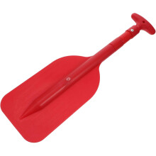 Pagaie télescopique en alliage d'aluminium pour bateau, 54-106 cm, portable et rétractable, pour kayak, rouge.