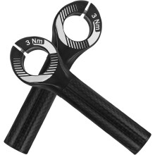Ensemble de 2 rallonges de guidon de vélo en fibre de carbone, pinces de guidon légères noires pour VTT