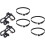Bike Toe Clips and Convenient Straps Set, Replaceable Professional Pedal Toe Cage 1