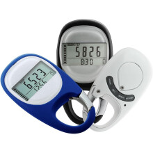 Schrittzähler mit Clip-Schlüsselanhänger, Laufschrittzähler für Erwachsene, Aktivitätsaufzeichnungs-Fitnessgerät