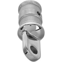 Bouchon tubulaire allongé en acier inoxydable 316 de 25 mm pour bimini marin, œillet extérieur, accessoires de bateau
