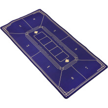 Pokerbordmatte og spillekortmatte i gummi for hjemmekamper, 40x80cm