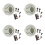4X  Hatch Round Pull LatchLatch Flush Pull For1/4 Door Boat Deck Hatch RV Drawers Cabinet Yacht 1