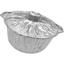 Tavă portabilă din folie de exterior de 3800 ml cu capac, tavă multifuncțională pentru grătar