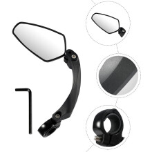 Espejo retrovisor derecho para bicicleta, ABS, reflector giratorio de 360, espejo de seguridad para exteriores.