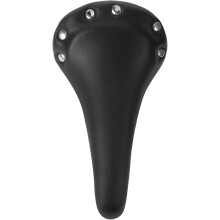 Vintage Riveted Bicycle Seat Replacement for Men and Women – Wide Comfort Mountain Bike Saddle