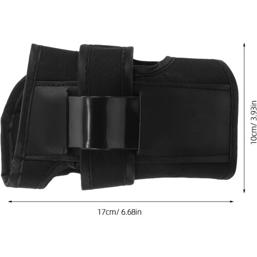 1 Pair Black Protective L Size Wrist Guards for Skateboarding, Roller Skating 1