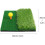 Golf Practice Set with Nylon Training Net, 30x30cm Hitting Mat 2