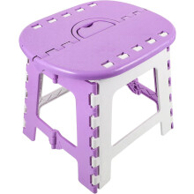 Banquete de plástico pequeno dobrável Banquete de acampamento portátil Cadeira de apoio para pés dobrável 27 cm de altura leve