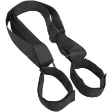 Sangle d'épaule réglable pour snowboard, sangle de transport de skis portable noire avec fermeture auto-agrippante