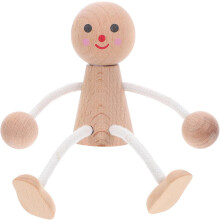 Houten poppetjes, onafgewerkt, zelf te beschilderen, mini-poppetjes voor knutselen, spelletjes, feestdecoraties, speelgoed voor jongens en meisjes