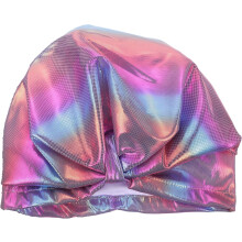Chapéu de banho elástico de cor brilhante para mulheres com cabelo longo – chapéu de banho roxo