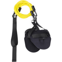 Bande de résistance pour la natation, ceinture d'entraînement de natation 20 lb jaune avec crochet élastique