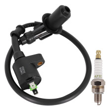 Racing Ignition Coil Electrode Spark Plug for 50cc 80cc 90cc 110cc 125cc 150cc Moped Scooter Chines
