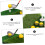 Foldable Mini Golf Practice Hitting Mat with Dual-Color Design, Combined Swing Training Aid 3