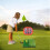 Golf Practice Set with Nylon Training Net, 30x30cm Hitting Mat 7