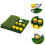 Foldable Mini Golf Practice Hitting Mat with Dual-Color Design, Combined Swing Training Aid 6
