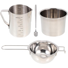 Kit per la creazione di candele, contenitore per sciogliere la cera di soia, set di portacandele fai da te