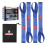 WORKPRO 4-Pack Soft Loop Tie Down Straps, 43x4 cm Polyester Cargo Securing Straps, 2268 kg Breaking 1