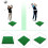 Golf Practice Mat Hitting Mat Portable 30x30cm Artificial Turf for Indoor Home Training Use 5