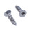 200X Stainless Steel Flat  Phillips Self-Tapping Screw 12X3mm Silver 1