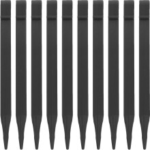 10 Stück schwarze Landschaftspfähle, Gartenanker, wasserfeste Bodennägel