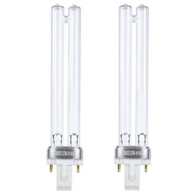 2 Lampadine UV da 9W per Acquari e Laghetti, Attacco G23 per Chiarificatore per Laghetto Tetra GreenFree UVC-9 e JUP-01
