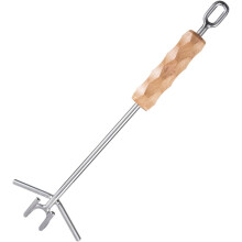 Doppelhaken für Topfdeckel aus Edelstahl für den Außenbereich, ideal zum Kochen beim Camping und als Deckelgreifer aus Metall