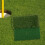 Tappetino da golf per allenamento, mini campo da golf con erba artificiale bicolore. 5