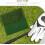 Tappetino da golf per allenamento, mini campo da golf con erba artificiale bicolore. 8