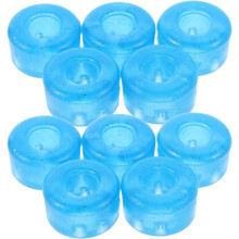 10 almohadillas azules de poliuretano 95a que absorben los impactos para patines de ruedas, longboards y bujes de ejes.