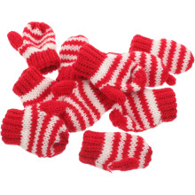 10Pcs DIY Mini Glove Ornaments Small Decorative Knitted Gloves for Doll Accessories