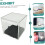 2pcs Baseball Display Box Football Display Stand Display Case 2