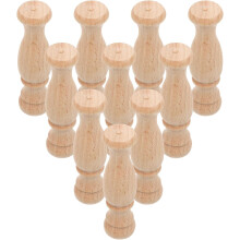 10 stuks onafgewerkte massief houten trapspijlen/Romeinse kolompalen 7x1,8 cm