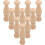 10Pcs Unfinished Solid Wood Staircase Spindles Roman Column Posts 7X1.8Cm 1