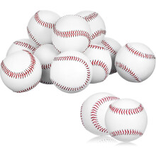 12 ks zatížených cvičných baseballových míčků s PVC a dřevěným jádrem, těžké tréninkové baseballové míče