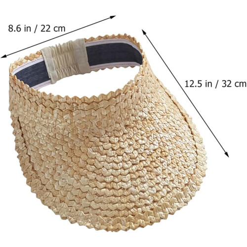 Brim Peaked Hat Straw Design Sunhat Empty Hat 1