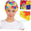 Badekappe mit Blütenblattmuster für Damen, künstliches Blumendesign 3